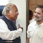 "Kharge photo missing Congress poster"