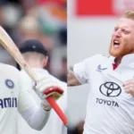 Light blue background with the bold black hashtag "#IndiaVsEngland" centered in sans-serif font.