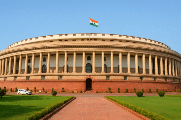Intruder scales Parliament wall