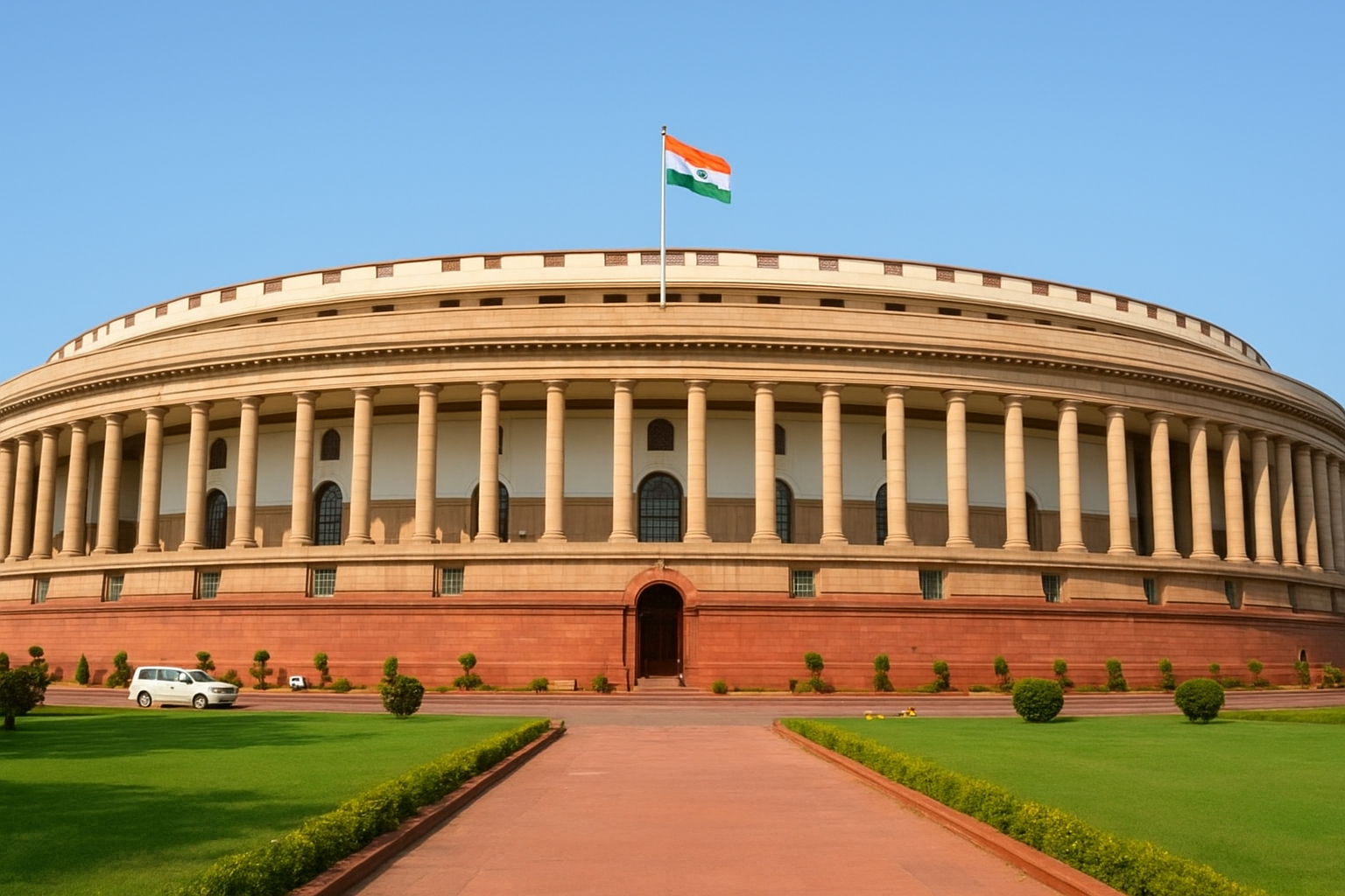 Intruder scales Parliament wall
