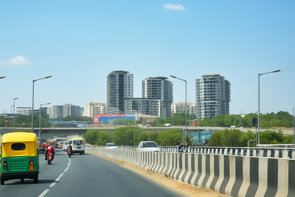 Bengaluru highway view symbolizing Karnataka’s new corridor to cut traffic by 40%.