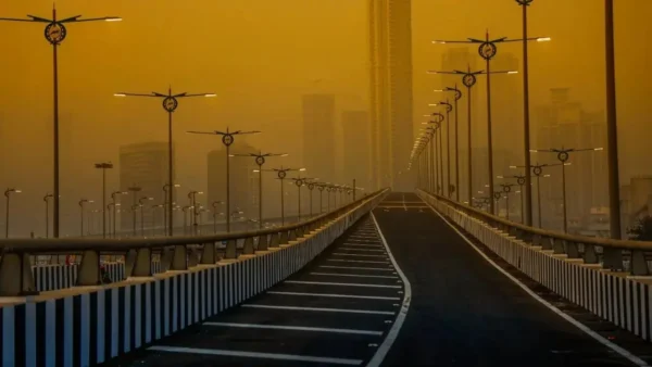 Aerial view of Samruddhi Expressway connecting directly to Mumbai under MMRDA’s new infrastructure plan.